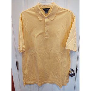 Brooks Brothers 346 Mens Polo M Yellow Mercerized Cotton Short Sleeve Golf